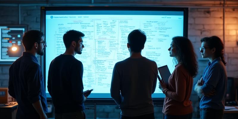 Équipe tech en plein brainstorm